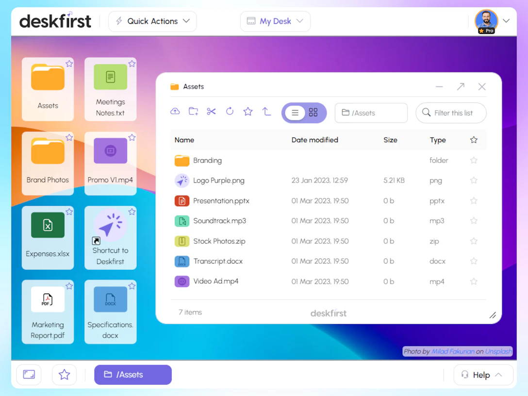 Deskfirst:Share files and collaborate using a beautiful desktop ...