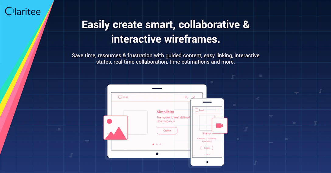 Claritee:Easily create smart, collaborative & interactive wireframes ...