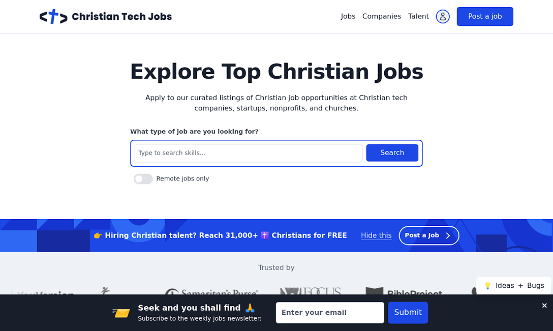 Christian Tech Jobs