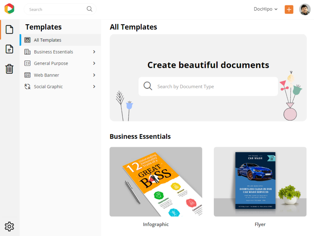 DocHipo:Free Graphic Design Software For Marketers And Content Creators ...