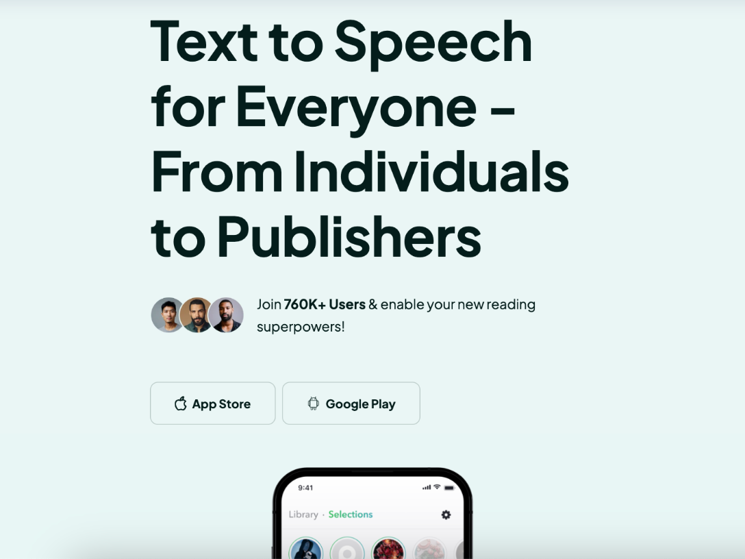 Peech - Text to Speech Reader
