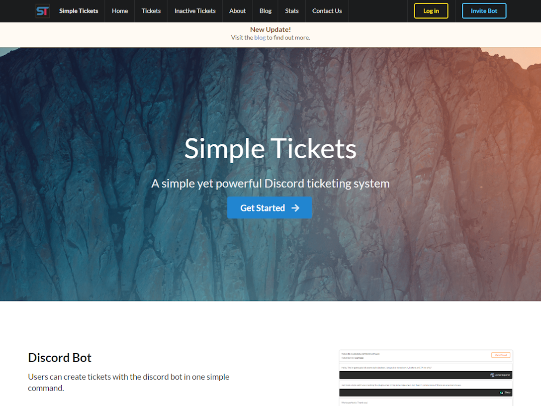 Simple Tickets:A simple yet powerful Discord ticketing system